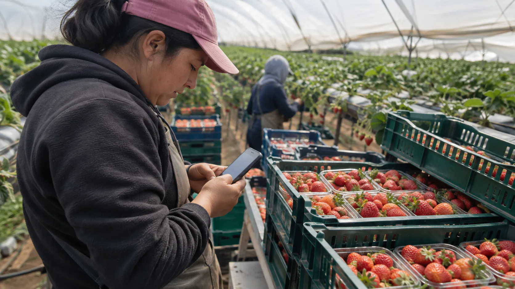 Trazabilidad en frutos rojos, del campo al lote